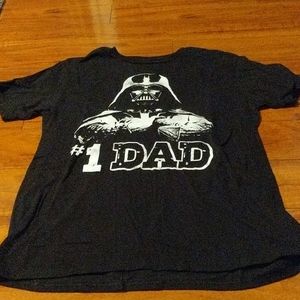 Men's Darth Vader #1 Dad T-shirt Father's Day Gift